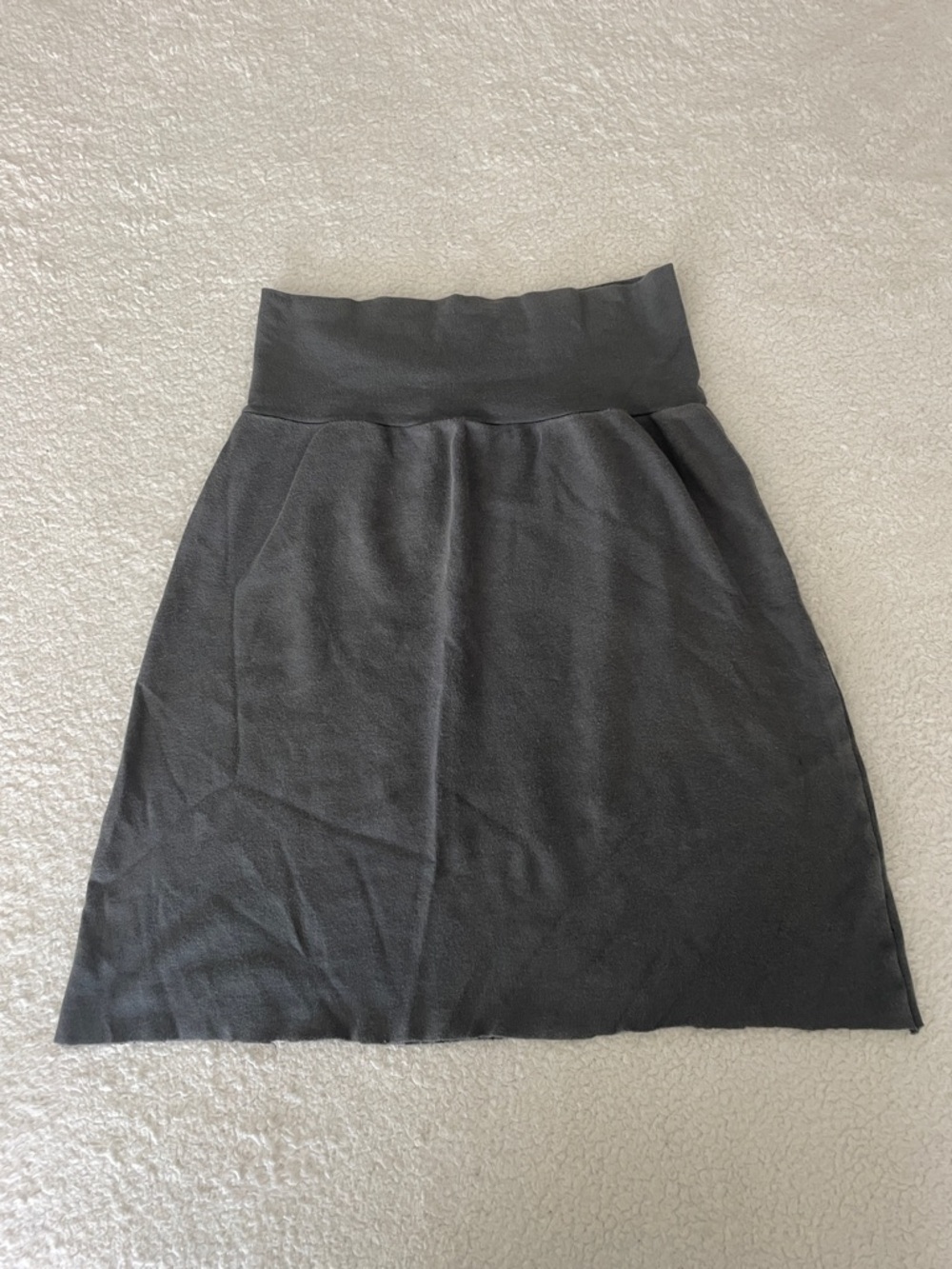 Vintage American Apparel stretch mini bodycon interlock skirt in gray